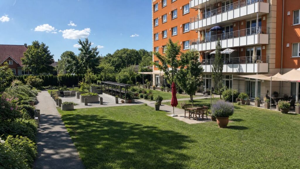 Gartenansicht vom Albaretto Haus 4